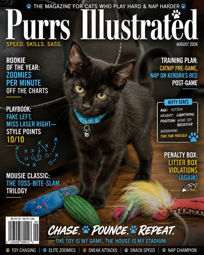 Purrs Illustrated magazine cover